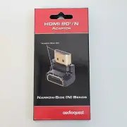 Audioquest HDMI 90° N Adaptor narrow HDMI Right Angle Adapter New In Box!