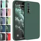 Square Liquid Silicone Case Shockproof Cover For Oppo Realme C3 X3 C21 7 Pro 6