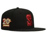 New Era Seattle Mariners Hat Club Exclusive Candy Apple Red Size 7 1/4