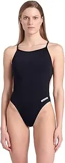 [arena] Women's Lace Back Solid Swimsuit