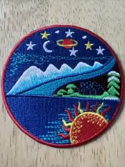 Sun ☀️ Moon Stars ✨ Ocean Mountain ️ Embroidered Patch