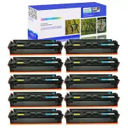 10PK CF501A Cyan Toner for HP 202A LaserJet Pro M254dn M254dw M254nw Printer