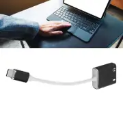 USB C Microphone Adapter Type C Sound Card 7.1 Channel USB External Sound