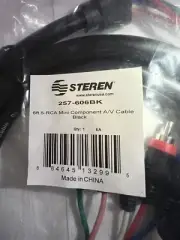 Steren 6ft 5-RCA Mini Component A/V Cable
