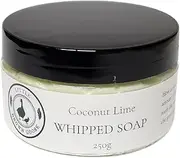 [Little Brown Goose] Coconut Lime Whipped Soap, 250g. Moisturising handmade soaps, natural, vegan friendly & safe for your skincare- a luxury soap moisturiser for your body, shaving cream for legs or washing hands