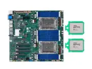 TYAN (S8253GM2NE) Motherboard With 2x AMD EPYC 7532 CPU 64C/125T 256MB PCIE 4.0