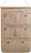 Hanging Storage Organiser Bag，Creative Cotton and Linen Storage Hanging Bag Hanging Multi-Layer Hanging Pocket Cloth Art Door Sundries(Color:Style D,Size:One Size) (Colo (Color : Style E, Size : On