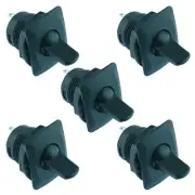 5 x On-Off Black Panel Mount Toggle Switch SPST R13-402A