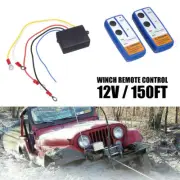 Wireless Winch Remote Control Kit Receiver 150ft 12V Switch Handset Easy Install