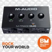 M-Audio M-Track Duo USB Audio Interface - Studio Recording - Belfield Music - BM