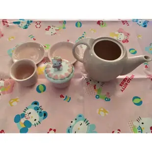 hello kitty 哈囉 凱蒂貓 三麗鷗 sanrio 中華 桃子 茶壺 茶壺組 杯子 茶杯 水杯 下午茶