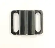2 Pcs / 1 Pair Black Plastic Bikini Clips Snap 14mm STRAP Bra Swim Buckle Clasp