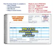 PROPERTY MANAGERS PURCHASE ORDER 2 or 3 Part Carbonless Forms