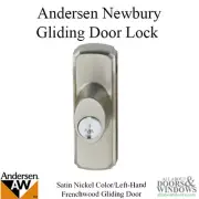 Andersen Newbury Exterior Sliding Door Lock Left Handed Gliding Door Look