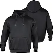 High Visibility Fleece Hoodie for Men Hi Vis Sweatshirt Construction Work Pullover Jakcet with Large Pocket