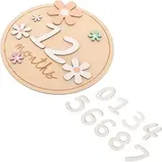 Abaodam 1Set Milestone Cards Monthly Milestone Discs for Newborn Photography Versatile Announcement Signs for Boys Parents Boxed