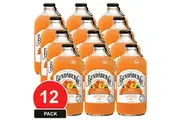 BUNDABERG 375mL SPARKLING DRINK PEACH Pack 12