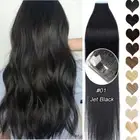 Skin Weft Russian Hair Premium Adhesive Tape In 100% Remy Human Hair Extensions