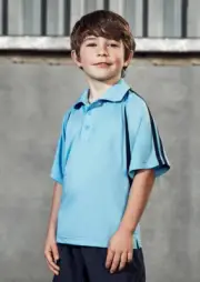 Biz Collection Kids Flash Sport Polo / Single Jersey Knit Snag Resistant Fabric