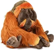 TCHTLK Orangutan Stuffed Animal, Realistic Chimpanzee Plush, Cute Ape Plush Toy Gift, Stuffed Animals, 20 Inch (Full Length)