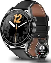aigo Smart Watch for Men with Heart Rate Monitor, Fitness Tracking, Calorie Counter and Long Lasting Battery for iOS and Android Phones (Black)
