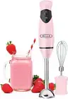 Immersion Hand Blender, Portable Mixer with Whisk Attachment - Electric Handheld