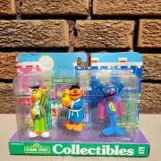 Sesame Street Collectible Figure Set Bert Ernie Grover Tyco Vintage See Photos