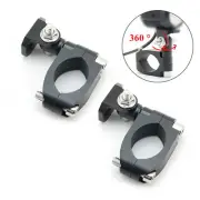 2x 360° Rotatable Motorcycle ATV Bar Mounting Bracket Clamp For Head Fog Light
