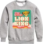 [Disney] The Lion King - Retro Styled - Simba - Toddler & Youth Crewneck Fleece Sweatshirt