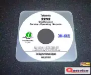 Tektronix TEK 2252 Service + Operators + PRG Manual CD With Complete A3 Diagrams