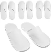 Ipetboom Non-slip Disposable Slippers 4 Pairs Hotel Slippers for Men Women Breathable Guest Home Slippers Washable Indoor Slipper Set