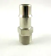 1pc Nickel Plated Brass Fitting 1/4" ID Hose- 1/16 NPT MettleAir 125NP-41-SB