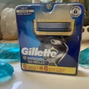 Gillette Proglide Shield Mens Razor Blade Refill Cartridges - 8 Cartridges