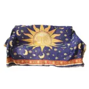 Sofa Blankets Country Retro Woven Blankets for Sun Moon God Sofa Throws