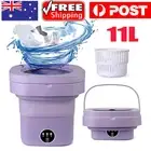 11L Mini Washing Machine Bucket Clothes Washing Folding Portable Laundry Machine