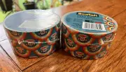 2 BRAND NEW ROLLS SCOTCH PAUL FRANK RAINBOW 3M DUCT TAPE 2012