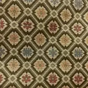 SCHUMACHER JACQUARD UPHOLSTERY FABRIC SAVONNERIE TAPESTRY MALLARD BY THE YARD