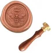 MNYR Bee with Imperial Crown Wax Seal Stamp Rosewood Handle Set