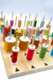 Embroidery Machine Thread Organizer Board Numbered! Holds up to 30 Spools Bobbin