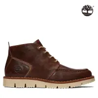 在飛比找Yahoo奇摩購物中心優惠-Timberland 男款棕色 Moc-Toe 中筒休閒靴|