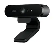 Logitech BRIO 4K Ultra HD Webcam HDR RightLight3 5xHD Zoom Auto Focus Infrared Sensor Video Conferencing Streaming Recording Windows Hello