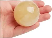 Acxico 1pcs Natural Iceland Spar Quartz Sphere Quartz Crystal Ball Reiki Healing 50mm