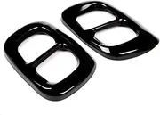 FUWKAIZS Tail Throat Exhaust Pipe Muffler Tip Cover Trims Compatible for Mercedes Benz GLA Class X156 2015-2018 Black Silver(Black)