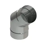 20" Diameter, Single Wall Grease Duct, 45 Degree Elbow No Access Panel