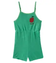 [Jellymallow] Jellymallow Apple cotton-blend playsuit Y 10 green