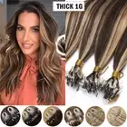 Micro Loop Ring Beads 100% Remy Human Hair Extensions THICK FULL HEAD 200G/400S