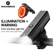 ROCKBROS Front and Rear Light Set Brake Sensing MTB Bicycle Bike Cycling Light