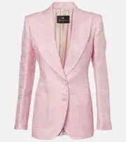 [Etro] Etro Single-breasted blazer AU 6 pink