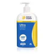 Cancer Council Ultra Sunscreen UVA SPF50+ Water Resistant Sun Protection 500ml