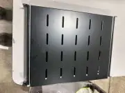 Raising Electronics 19" 1U 4 Post Sliding Fixed Rack Server Shelf Adjustable